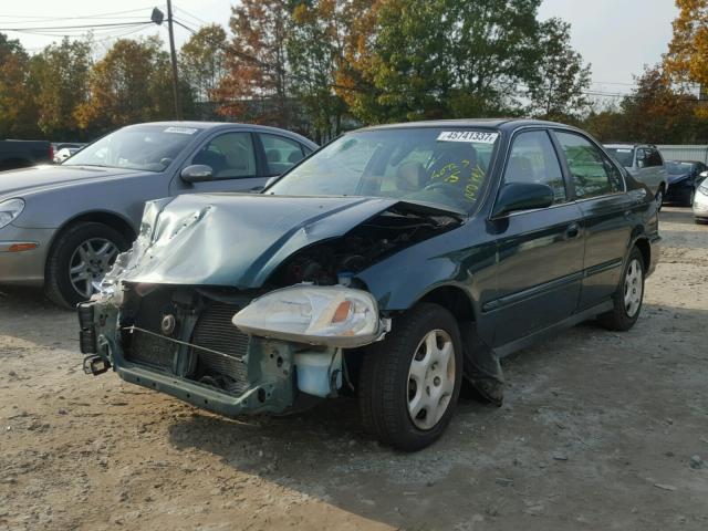 1HGEJ8644YL037947 - 2000 HONDA CIVIC EX GREEN photo 2