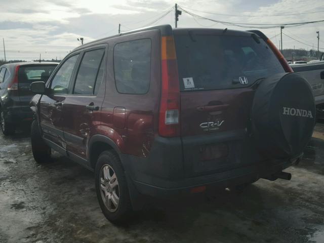 SHSRD78894U254157 - 2004 HONDA CR-V EX RED photo 3