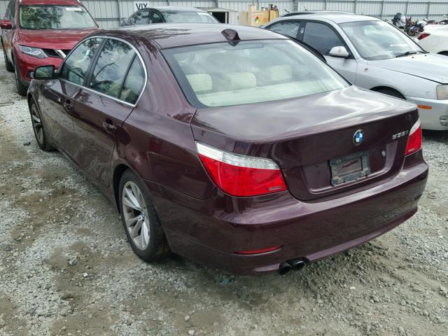 WBANW1C50AC164461 - 2010 BMW 535 I PURPLE photo 3