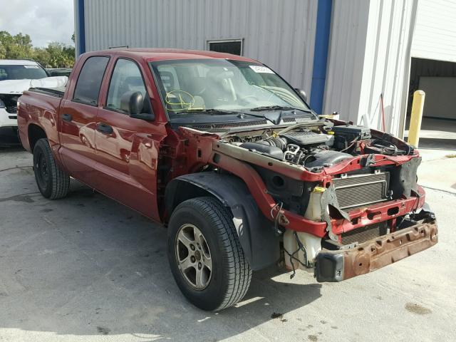 1D7HE48K56S707888 - 2006 DODGE DAKOTA QUA RED photo 1