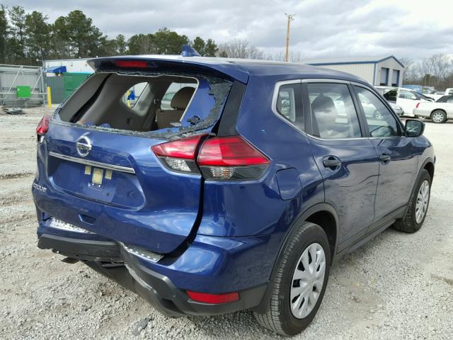 JN8AT2MT5HW140392 - 2017 NISSAN ROGUE S BLUE photo 4