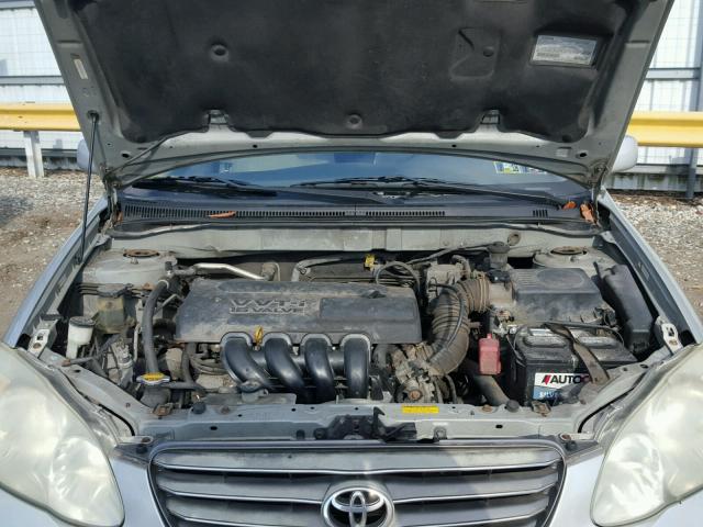 2T1BR38E83C012519 - 2003 TOYOTA COROLLA CE SILVER photo 7