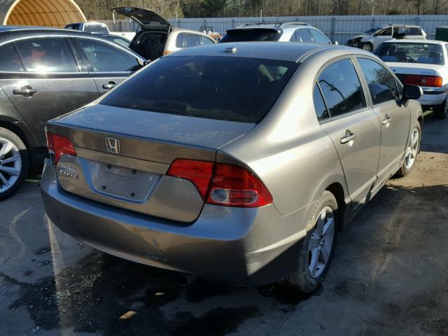 1HGFA16868L005287 - 2008 HONDA CIVIC EX GRAY photo 4