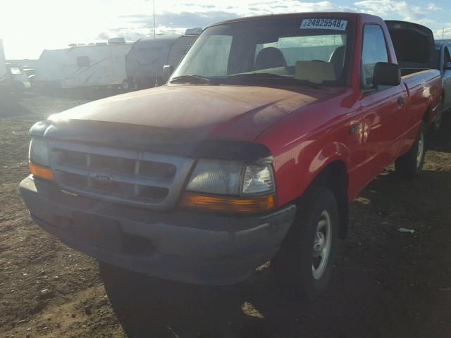 1FTCR10C6WUA00458 - 1998 FORD RANGER RED photo 2