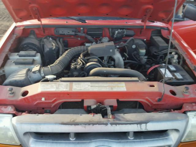 1FTCR10C6WUA00458 - 1998 FORD RANGER RED photo 7