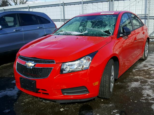 1G1PB5SG8E7429961 - 2014 CHEVROLET CRUZE LS RED photo 2