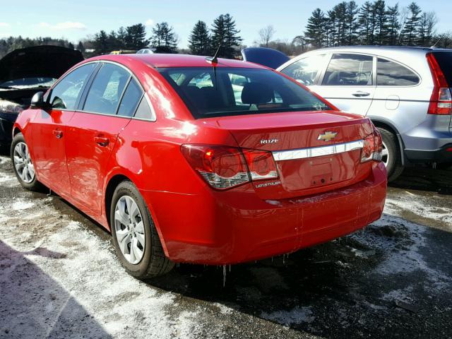 1G1PB5SG8E7429961 - 2014 CHEVROLET CRUZE LS RED photo 3