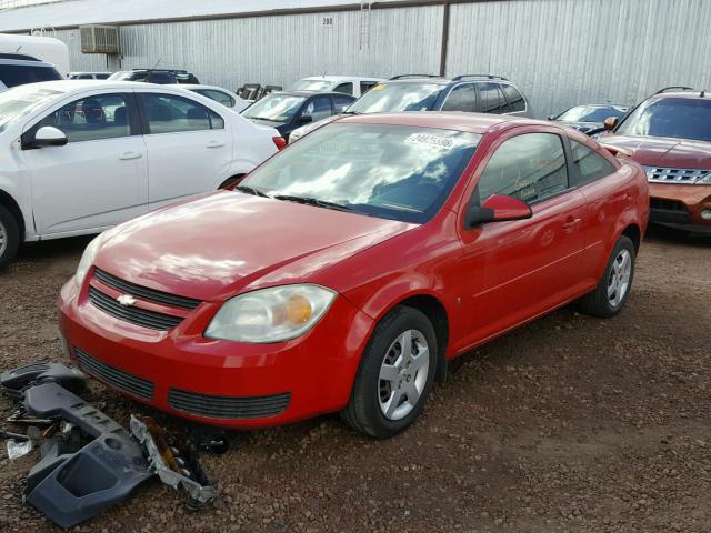 1G1AL15F477253637 - 2007 CHEVROLET COBALT LT RED photo 2