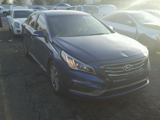 5NPE34AF7FH071005 - 2015 HYUNDAI SONATA SPO BLUE photo 1