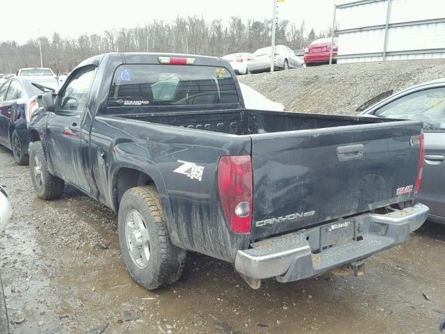 1GTDT146558290242 - 2005 GMC CANYON BLACK photo 3