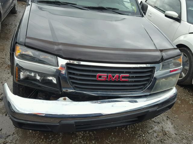 1GTDT146558290242 - 2005 GMC CANYON BLACK photo 9