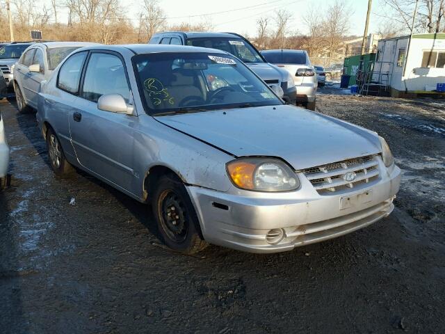 KMHCG35CX4U309823 - 2004 HYUNDAI ACCENT GL SILVER photo 1