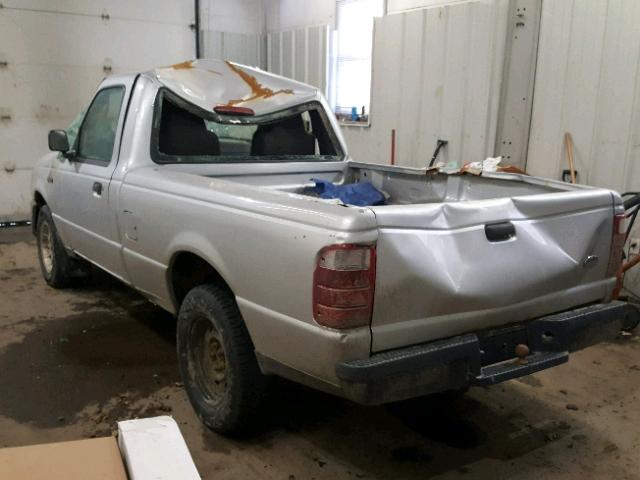 1FTYR10D35PA08559 - 2005 FORD RANGER SILVER photo 3