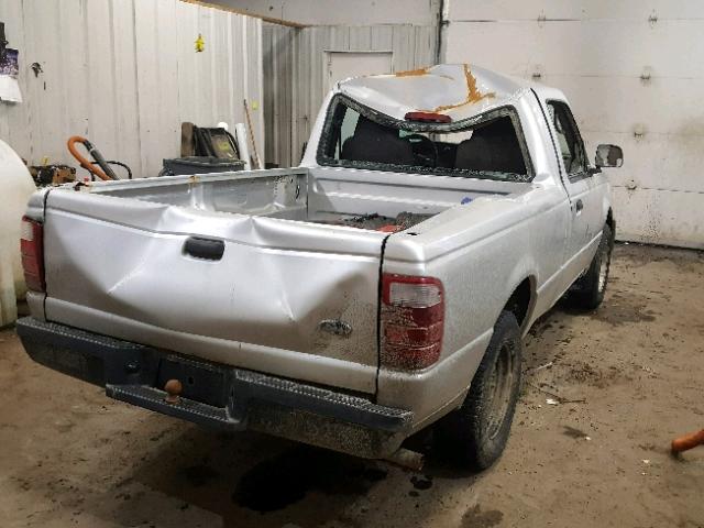 1FTYR10D35PA08559 - 2005 FORD RANGER SILVER photo 4