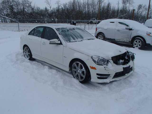 WDDGF8JB6CA599213 - 2012 MERCEDES-BENZ C 350 4MAT WHITE photo 1