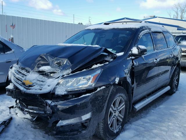 1GNKVHKD9FJ100312 - 2015 CHEVROLET TRAVERSE L BLACK photo 2