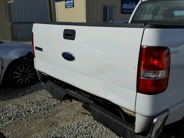 1FTRX12W35FB37108 - 2005 FORD F150 WHITE photo 9