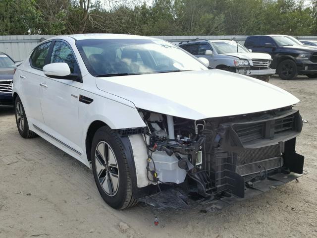 KNAGM4AD0D5059650 - 2013 KIA OPTIMA HYB WHITE photo 1