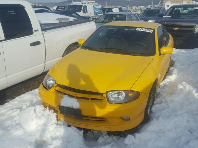 1G1JH12F937246473 - 2003 CHEVROLET CAVALIER L YELLOW photo 2