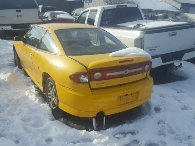 1G1JH12F937246473 - 2003 CHEVROLET CAVALIER L YELLOW photo 3