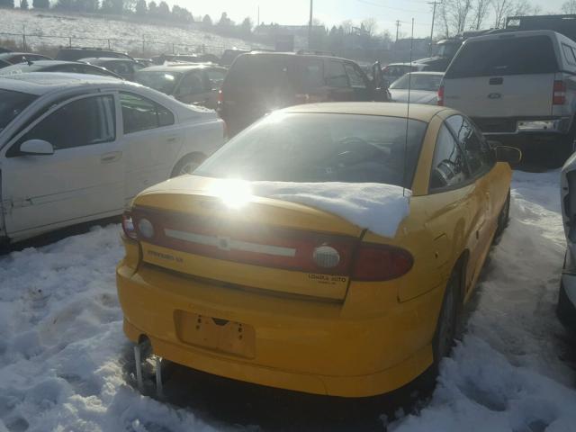 1G1JH12F937246473 - 2003 CHEVROLET CAVALIER L YELLOW photo 4