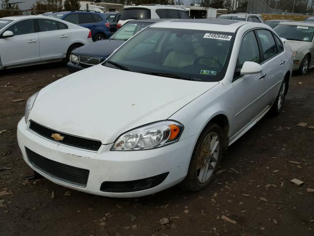 2G1WC5E39D1149947 - 2013 CHEVROLET IMPALA LTZ WHITE photo 2