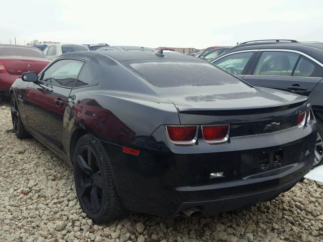 2G1FC1ED8B9190991 - 2011 CHEVROLET CAMARO LT BLACK photo 3