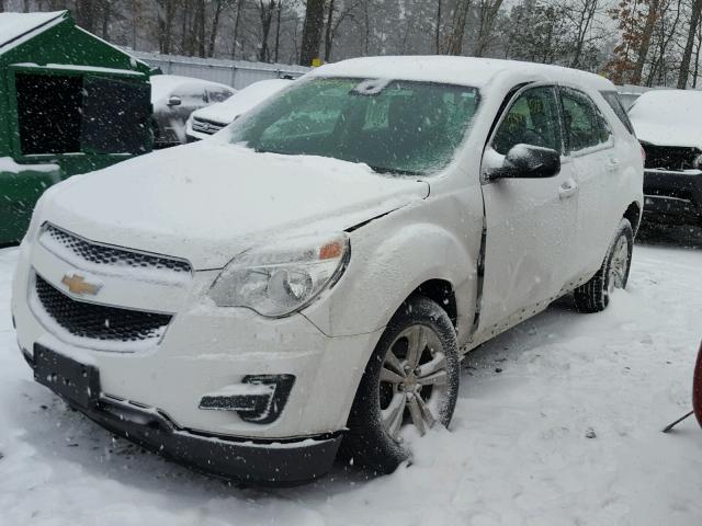 1GNALBEK2DZ102510 - 2013 CHEVROLET EQUINOX LS WHITE photo 2