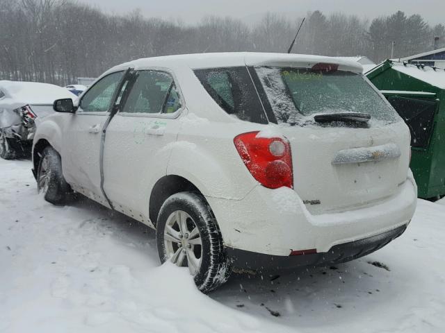 1GNALBEK2DZ102510 - 2013 CHEVROLET EQUINOX LS WHITE photo 3