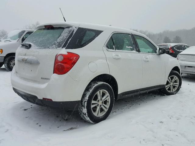 1GNALBEK2DZ102510 - 2013 CHEVROLET EQUINOX LS WHITE photo 4