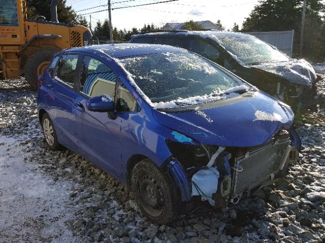 3HGGK5H57GM105486 - 2016 HONDA FIT LX BLUE photo 1