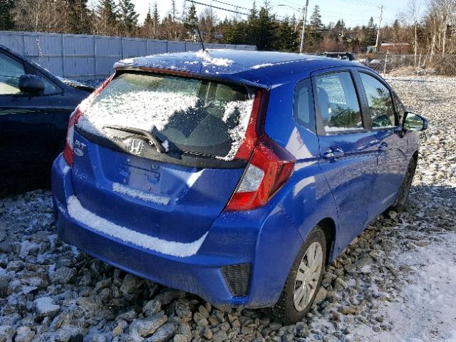 3HGGK5H57GM105486 - 2016 HONDA FIT LX BLUE photo 4