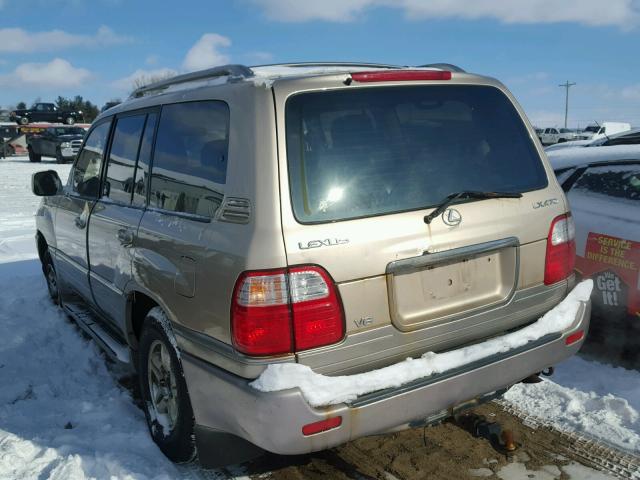 JT6HT00WXX0059329 - 1999 LEXUS LX 470 TAN photo 3