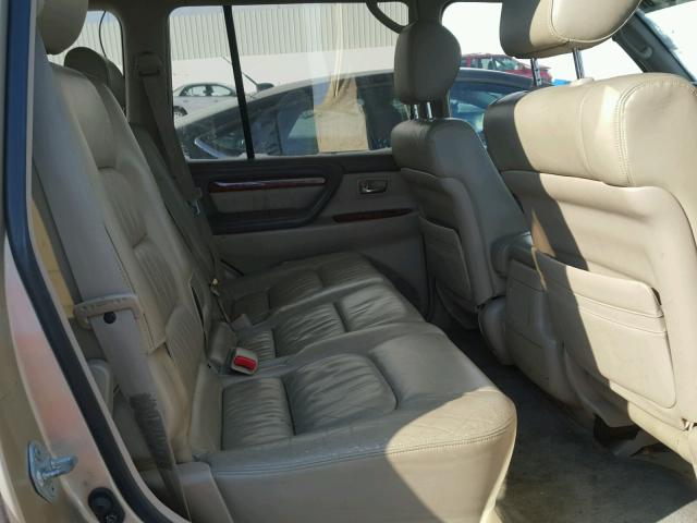 JT6HT00WXX0059329 - 1999 LEXUS LX 470 TAN photo 6