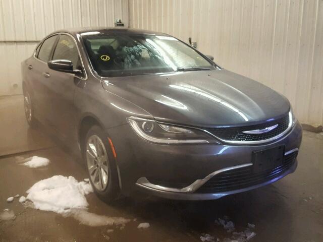 1C3CCCAB7FN587321 - 2015 CHRYSLER 200 LIMITE GRAY photo 1