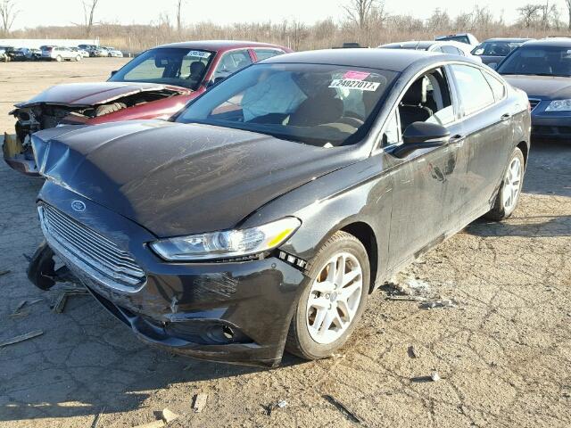 3FA6P0HD7FR256860 - 2015 FORD FUSION SE BLACK photo 2