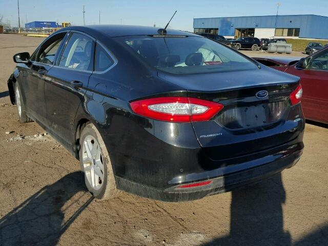 3FA6P0HD7FR256860 - 2015 FORD FUSION SE BLACK photo 3