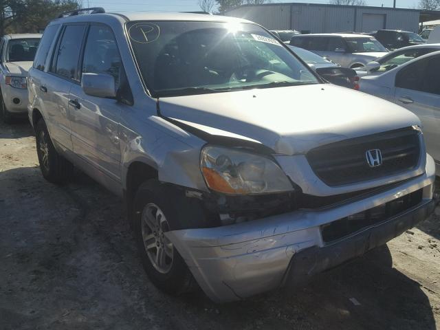 2HKYF18764H530670 - 2004 HONDA PILOT EXL SILVER photo 9