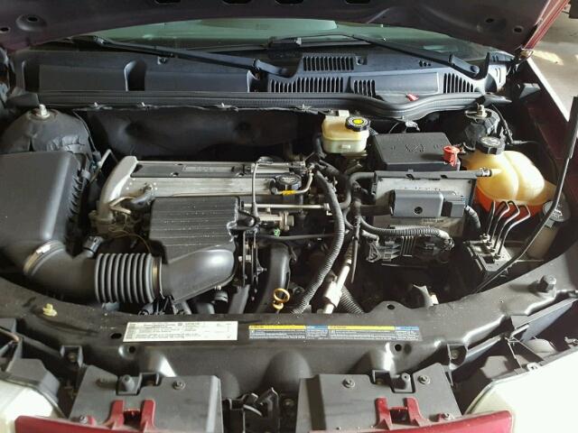 1G8AG52F84Z109977 - 2004 SATURN ION LEVEL MAROON photo 7