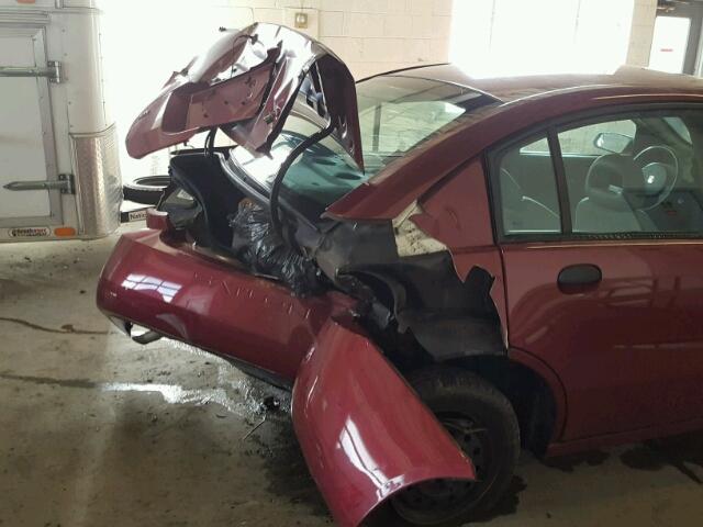 1G8AG52F84Z109977 - 2004 SATURN ION LEVEL MAROON photo 9