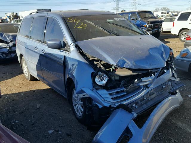 5FNRL38778B110283 - 2008 HONDA ODYSSEY EX BLUE photo 1