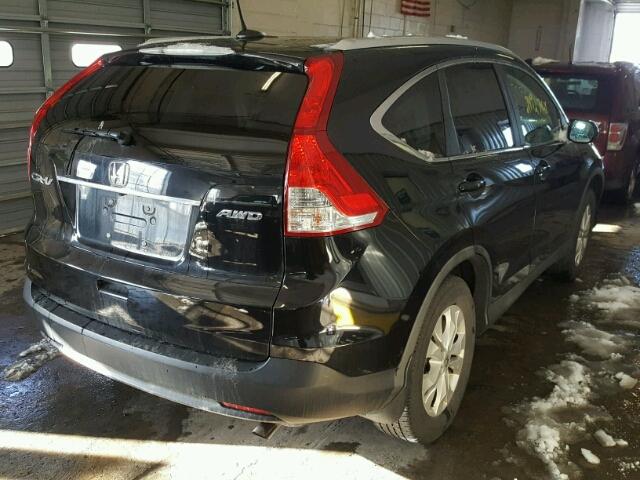 2HKRM4H73CH604170 - 2012 HONDA CR-V EXL BLACK photo 4