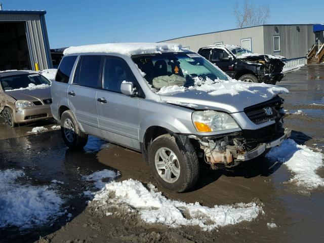 2HKYF18605H525621 - 2005 HONDA PILOT EXL SILVER photo 1