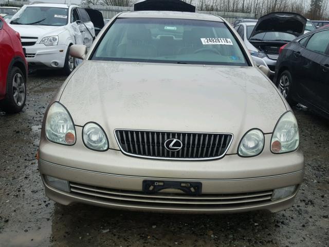 JT8BD69S410120856 - 2001 LEXUS GS 300 GOLD photo 9