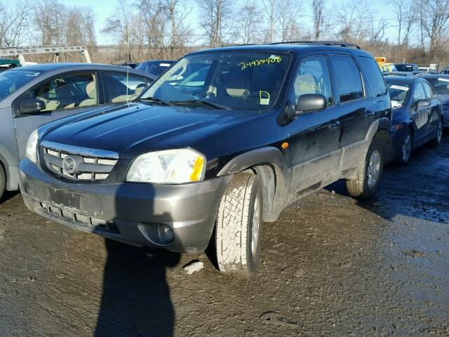 4F2CZ94144KM23507 - 2004 MAZDA TRIBUTE LX BLACK photo 2