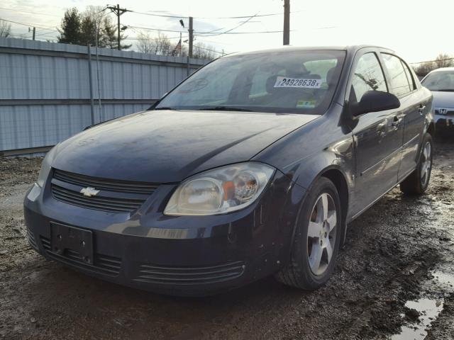 1G1AT58H697299154 - 2009 CHEVROLET COBALT LT BLACK photo 2