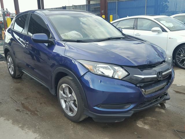 3CZRU5H32HM708115 - 2017 HONDA HR-V LX BLUE photo 1