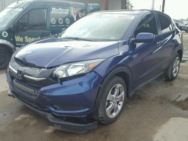 3CZRU5H32HM708115 - 2017 HONDA HR-V LX BLUE photo 2