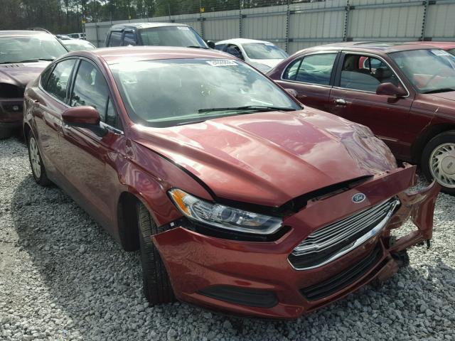 3FA6P0G7XER372144 - 2014 FORD FUSION S BURGUNDY photo 1