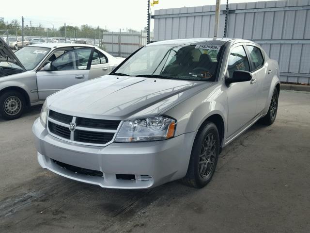 1B3LC46K18N190153 - 2008 DODGE AVENGER SE SILVER photo 2